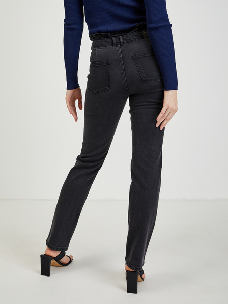 Orsay Črne ženske straight fit kavbojke ORSAY