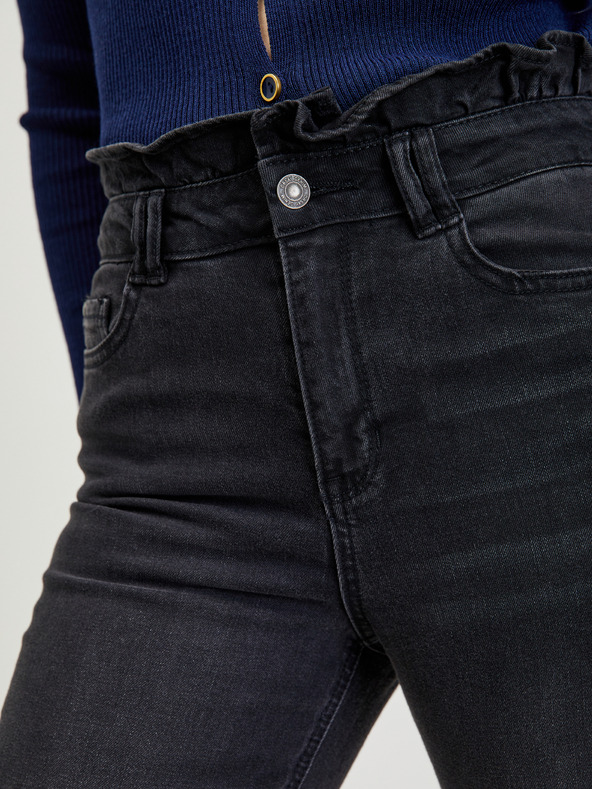 Orsay Črne ženske straight fit kavbojke ORSAY