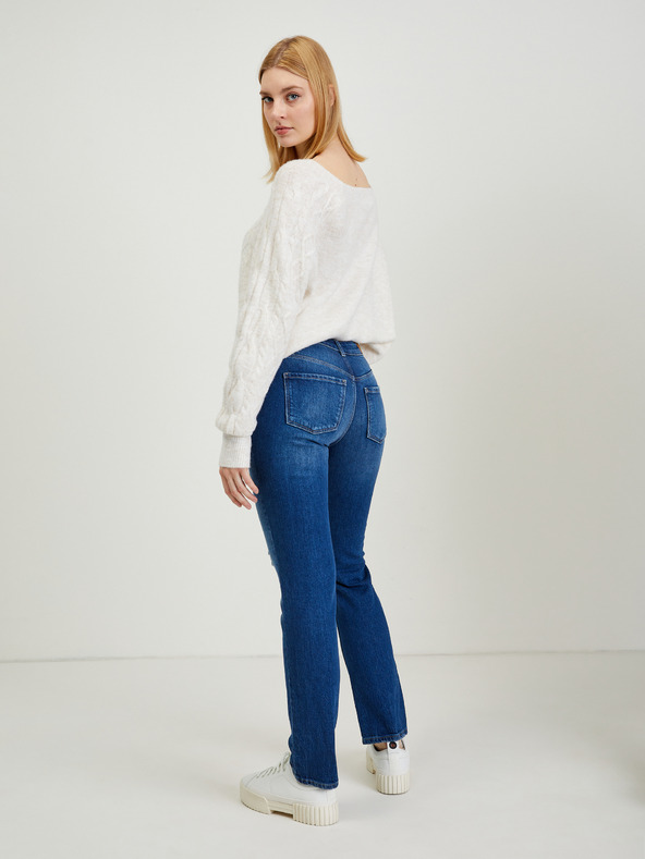 Orsay Temno modre ženske kavbojke ravnega kroja ORSAY