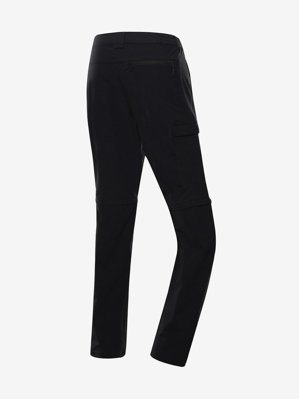 ALPINE PRO Moške nepremočljive hlače ALPINE PRO NESC črne barve