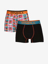 O'Neill Boxer Comic&Plain 2-pack Oprijete boksarice