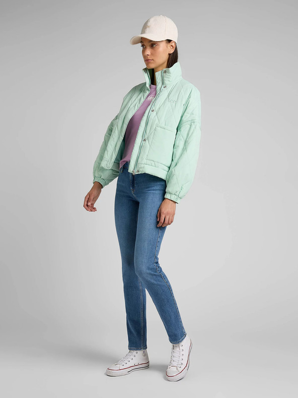 Lee Modre ženske kavbojke s tankimi nogami Lee