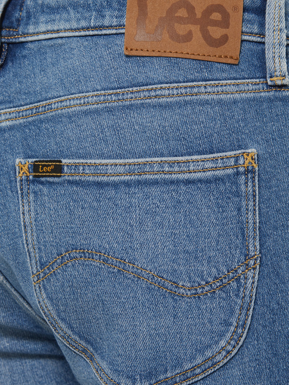 Lee Modre ženske kavbojke s tankimi nogami Lee