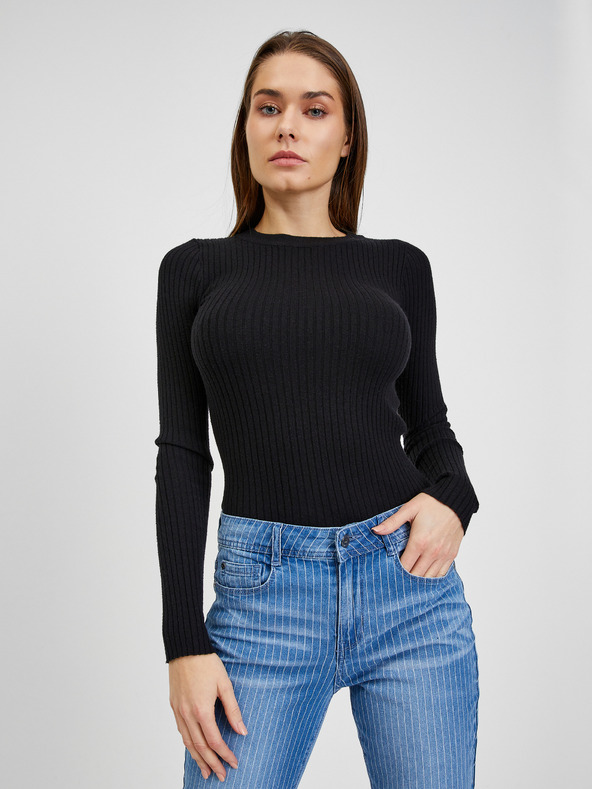 Orsay Modre ženske črtaste slim fit kavbojke ORSAY