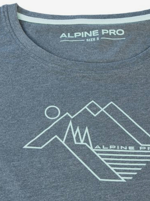 ALPINE PRO Temno siva ženska majica ALPINE PRO Kefada