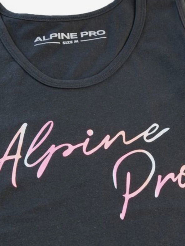 ALPINE PRO Črna ženska majica ALPINE PRO Ona
