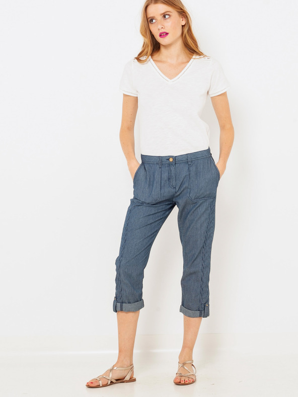 CAMAIEU Modre 3/4 kavbojke ozkega kroja CAMAIEU