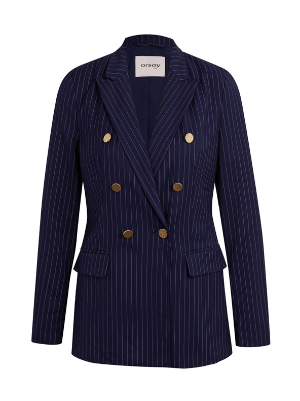 Orsay Temno moder ženski črtast suknjič ORSAY