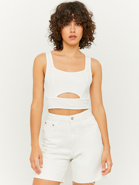 TALLY WEiJL Bela majica z izrezom TALLY WEiJL