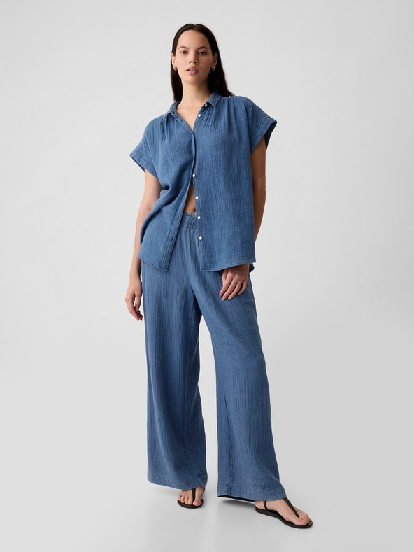 GAP Muslinske hlače Wide GAP