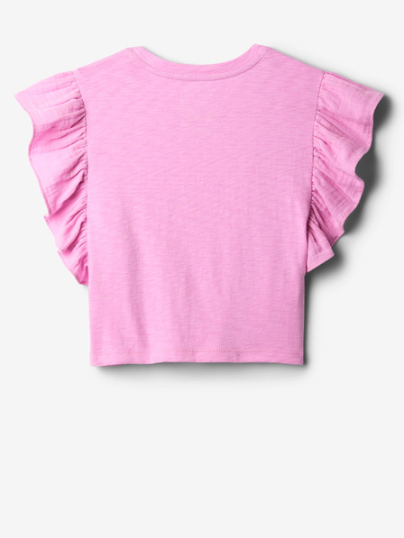 GAP Detský crop top s volánmi GAP
