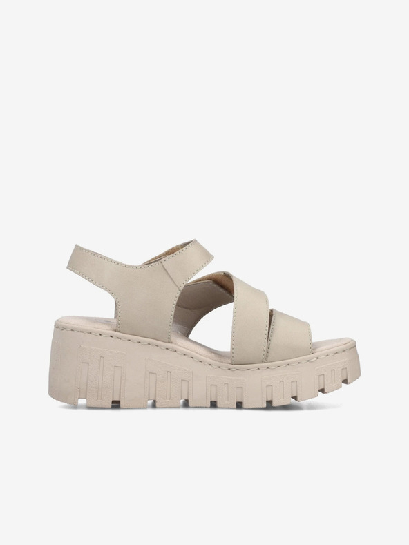 Rieker Bežni ženski sandali s klinom Rieker