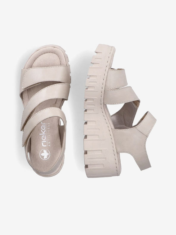 Rieker Bežni ženski sandali s klinom Rieker