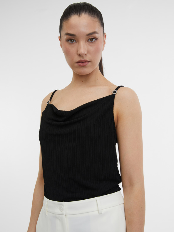 Orsay Črna ženska majica brez rokavov ORSAY