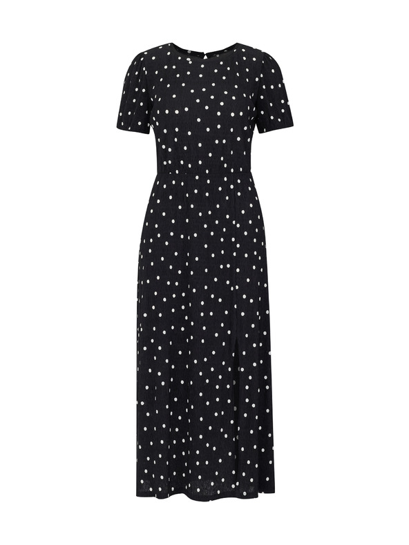 Orsay Črna ženska vzorčasta obleka ORSAY