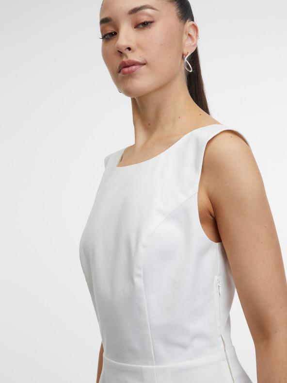 Orsay Bela ženska obleka ORSAY