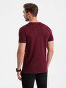 Ombre Clothing Moška srajca v bordo barvi Ombre Clothing