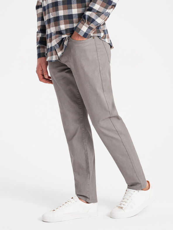 Ombre Clothing Sive moške hlače Chino Ombre Oblačila