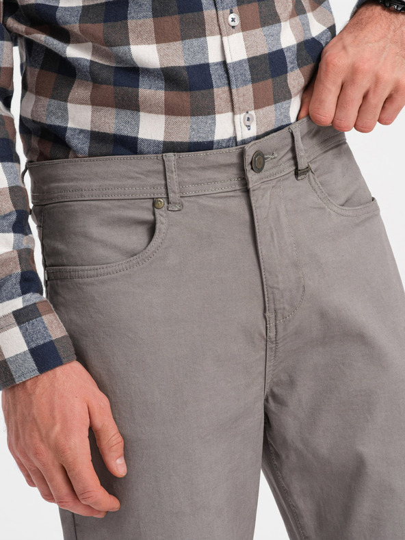 Ombre Clothing Sive moške hlače Chino Ombre Oblačila