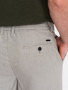 Ombre Clothing Svetlo sive moške hlače Chino Ombre Oblačila