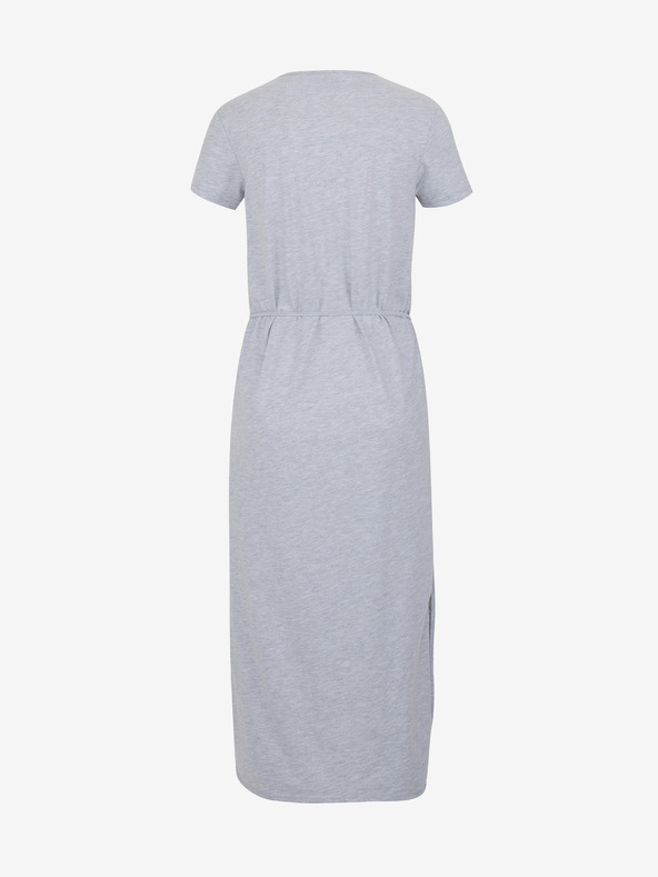 Sam 73 Svetlo siva črtasta ženska midi obleka SAM 73 Estela