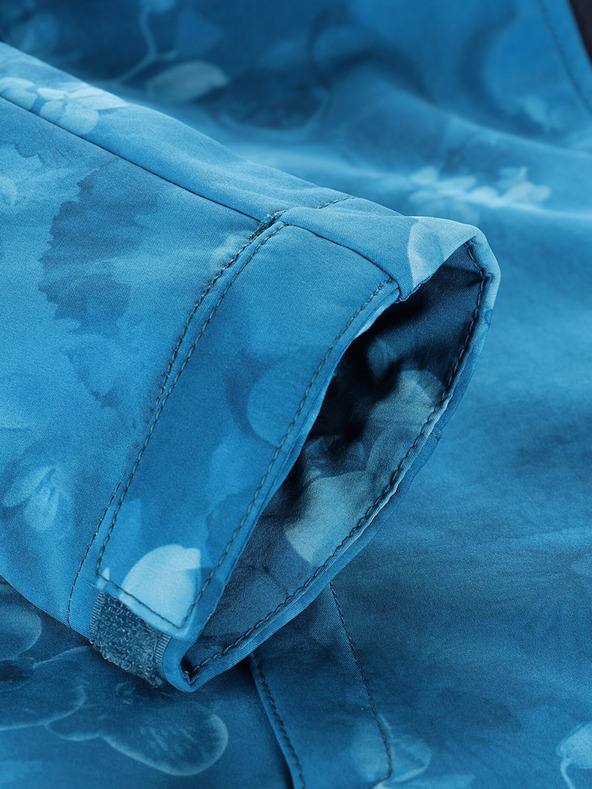 ALPINE PRO Modra ženska softshell jakna z vzorcem ALPINE PRO HOORA