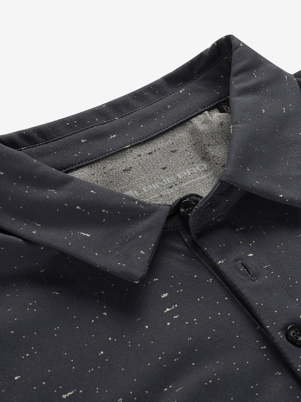 ALPINE PRO Črna moška polo majica ALPINE PRO Coowel