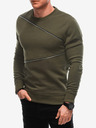 Ombre Clothing Zelena moška jopa z okrasnimi zadrgami Ombre Clothing