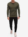 Ombre Clothing Zelena moška jopa z okrasnimi zadrgami Ombre Clothing
