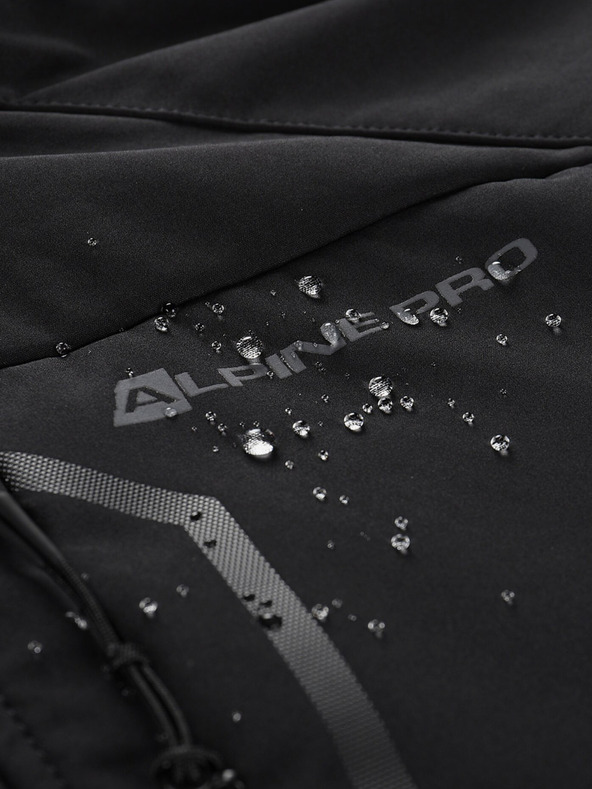 ALPINE PRO Črna moška softshell jakna ALPINE PRO HOOR
