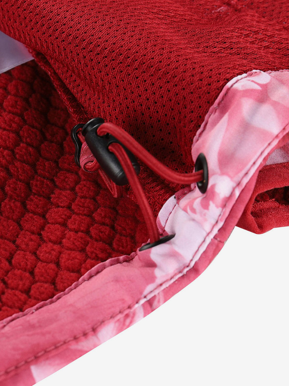 ALPINE PRO Rdeča otroška softshell jakna z vzorcem ALPINE PRO HOORO