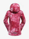ALPINE PRO Rdeča otroška softshell jakna z vzorcem ALPINE PRO HOORO