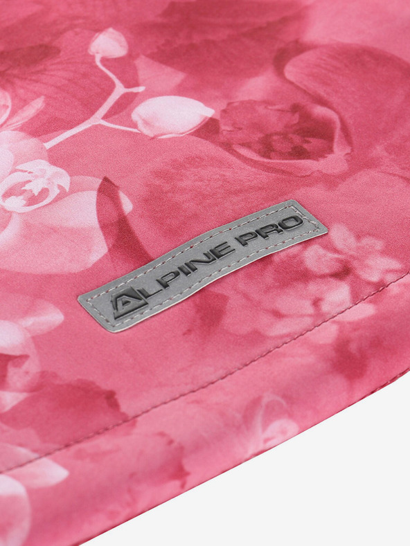 ALPINE PRO Rdeča otroška softshell jakna z vzorcem ALPINE PRO HOORO