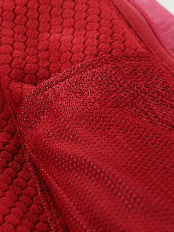 ALPINE PRO Rdeča otroška softshell jakna z vzorcem ALPINE PRO HOORO