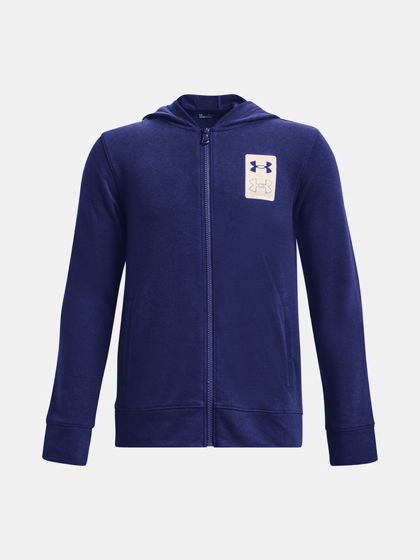 Under Armour Deški pulover Under Armour UA Rival Terry FZ Hoodie-BLK