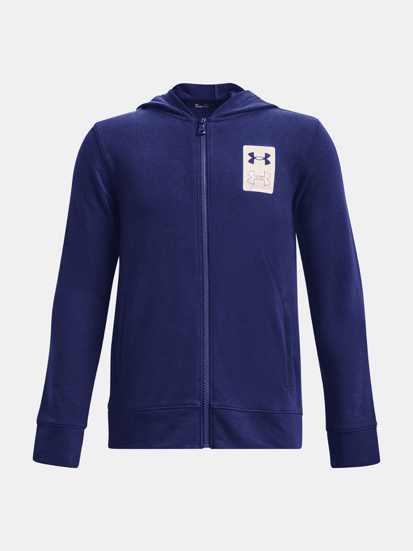 Under Armour Deški pulover Under Armour UA Rival Terry FZ Hoodie-BLK