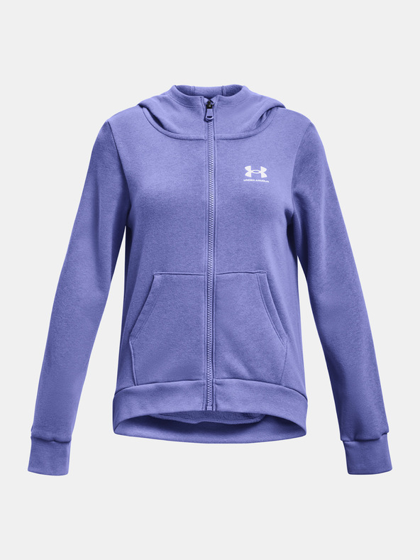 Under Armour Dekliški pulover Under Armour Rival Fleece LU FZ Hoodie-BLK
