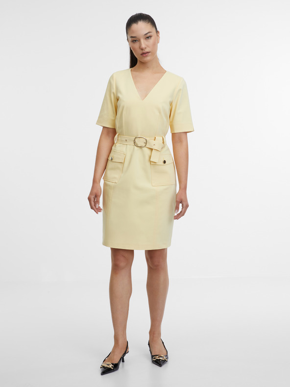 Orsay Rumena ženska obleka ORSAY