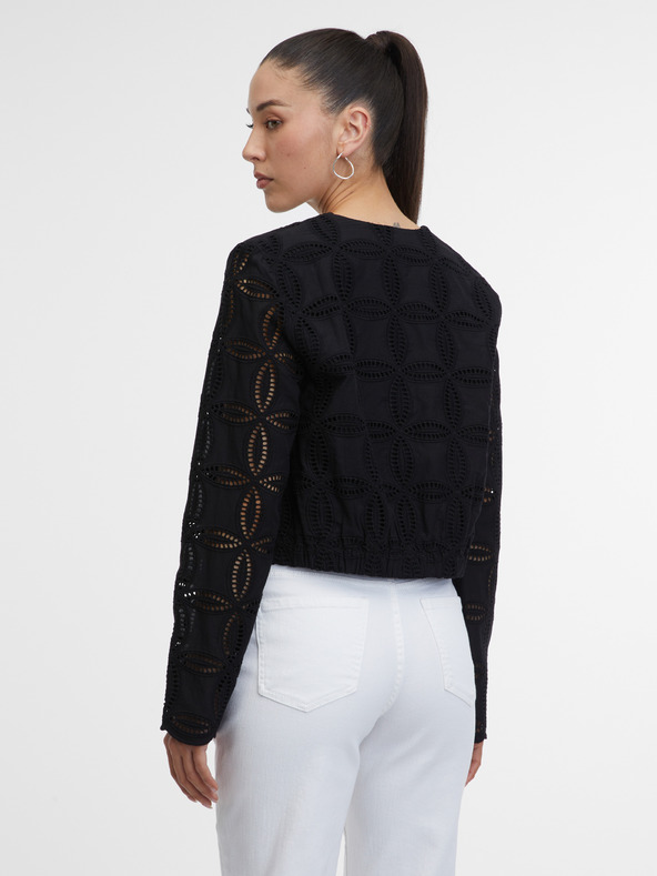 Orsay Črna ženska jopa z vzorcem ORSAY