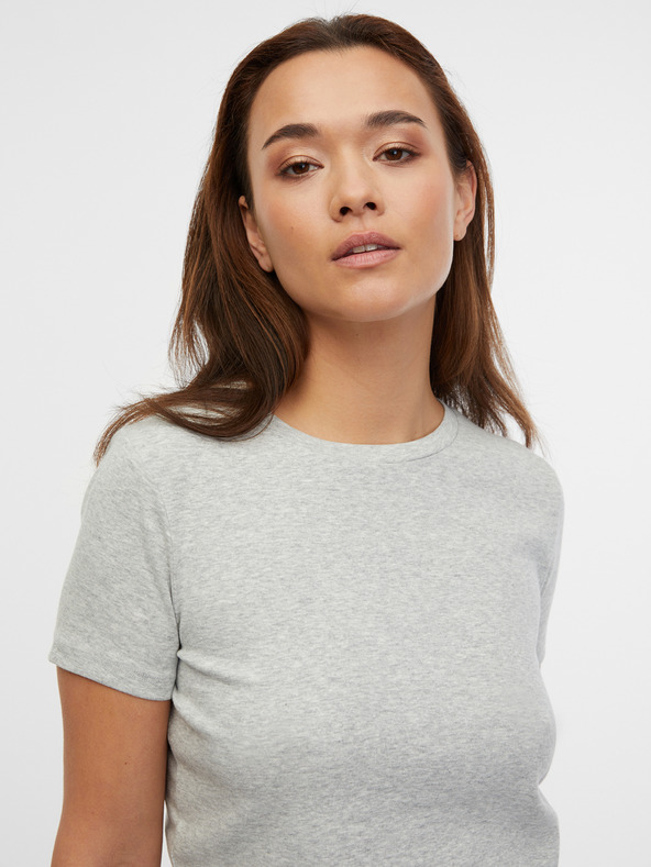 Orsay Svetlo siva ženska črtasta majica ORSAY