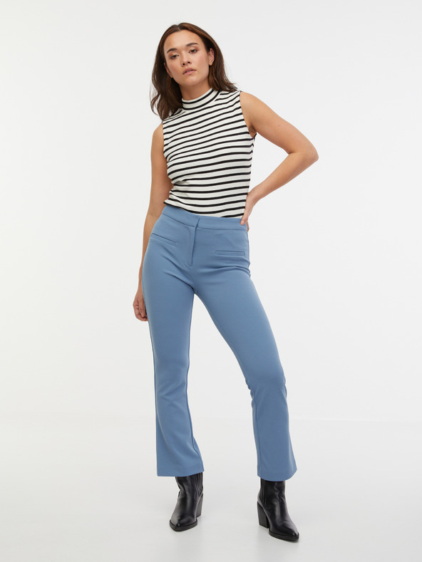 Orsay Črno-bela črtasta ženska majica ORSAY