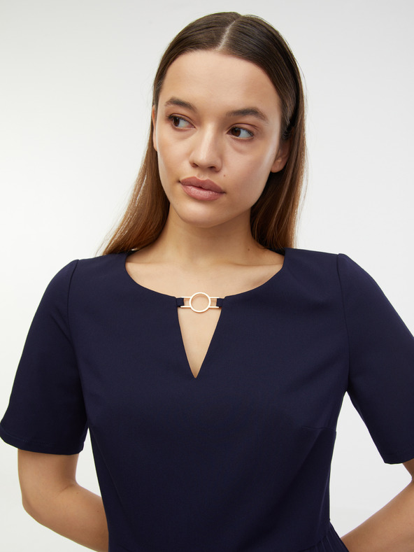 Orsay Temno modra ženska obleka ORSAY