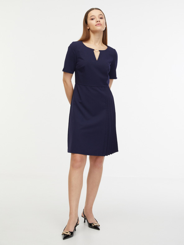 Orsay Temno modra ženska obleka ORSAY