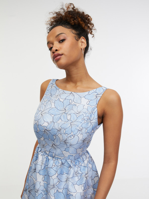 Orsay Svetlomodra ženska cvetlična obleka ORSAY