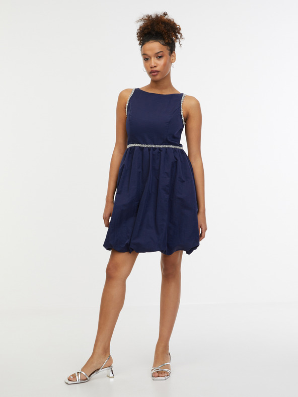 Orsay Temno modra ženska obleka ORSAY