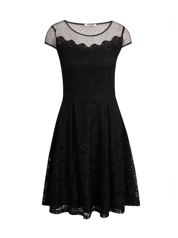 Orsay Črne ženske čipkaste obleke ORSAY