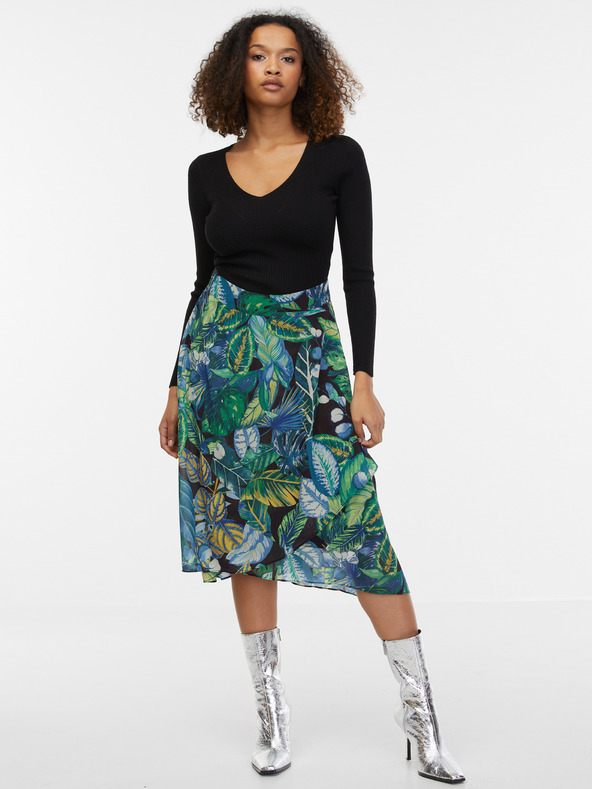 Orsay Črn ženski pulover z rebrastim vzorcem ORSAY