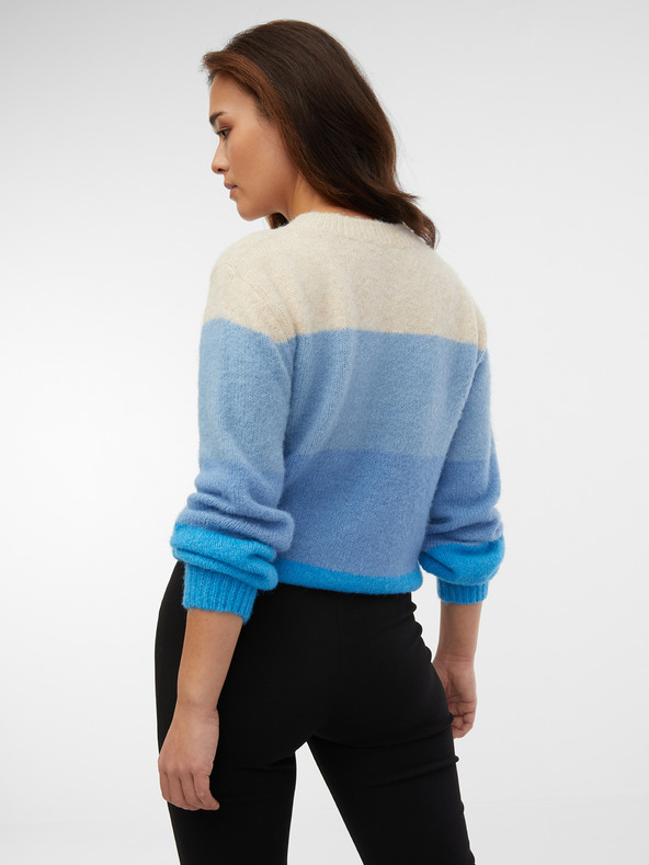 Orsay Modri črtasti ženski pulover ORSAY