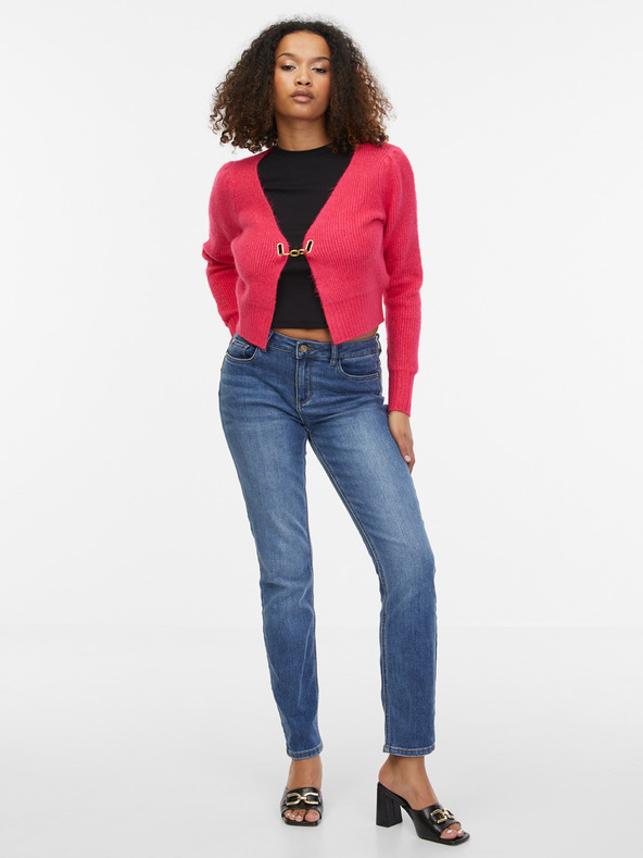 Orsay Rožnata ženska jopa iz volne ORSAY