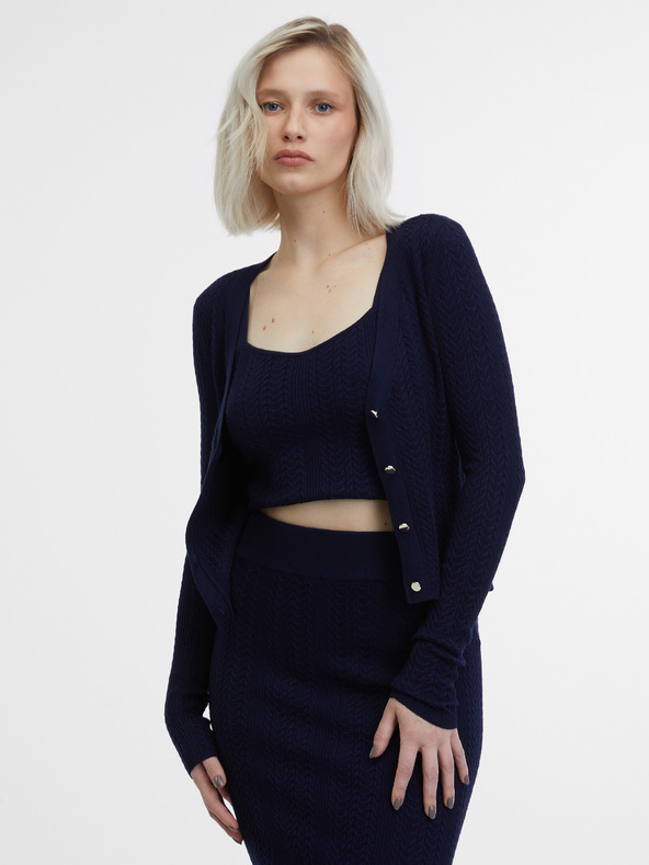 Orsay Temno modra ženska jopica ORSAY